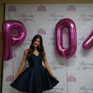 Navy Alyce Paris cocktail size 6